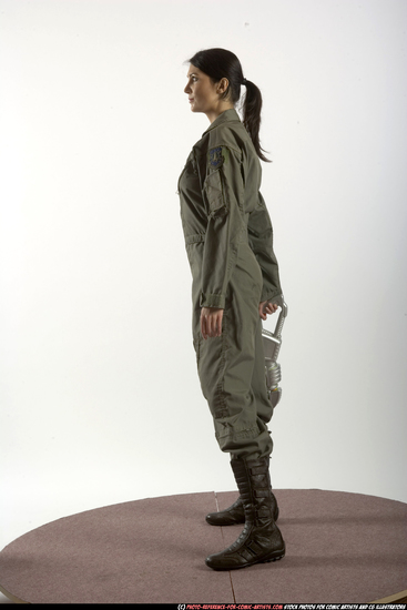 Woman Adult Athletic White Martial art Standing poses Army