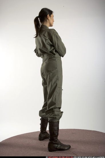 Woman Adult Athletic White Martial art Standing poses Army