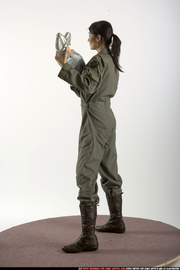 Woman Adult Athletic White Martial art Standing poses Army