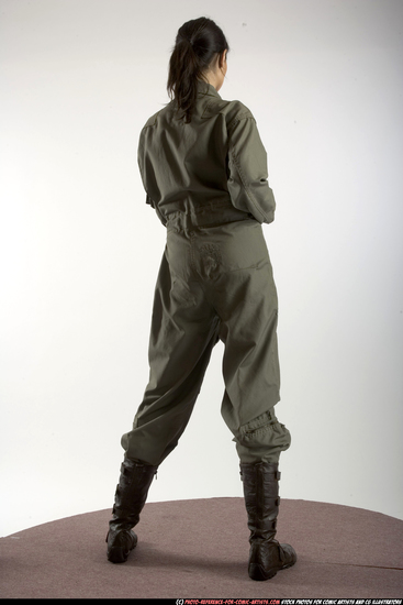 Woman Adult Athletic White Martial art Standing poses Army