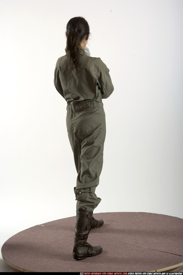 Woman Adult Athletic White Martial art Standing poses Army