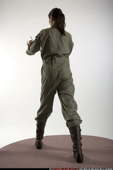 Woman Adult Athletic White Martial art Standing poses Army