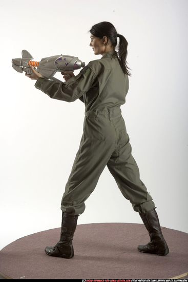 Woman Adult Athletic White Martial art Standing poses Army