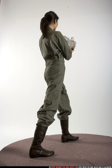 Woman Adult Athletic White Martial art Standing poses Army