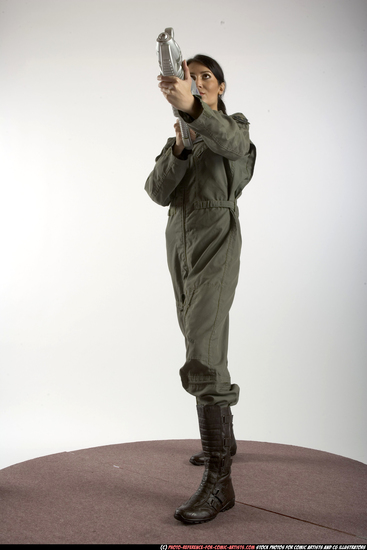 Woman Adult Athletic White Martial art Standing poses Army