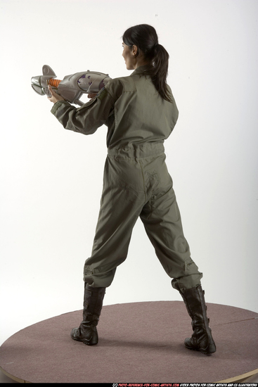 Woman Adult Athletic White Martial art Standing poses Army