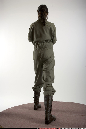 Woman Adult Athletic White Martial art Standing poses Army