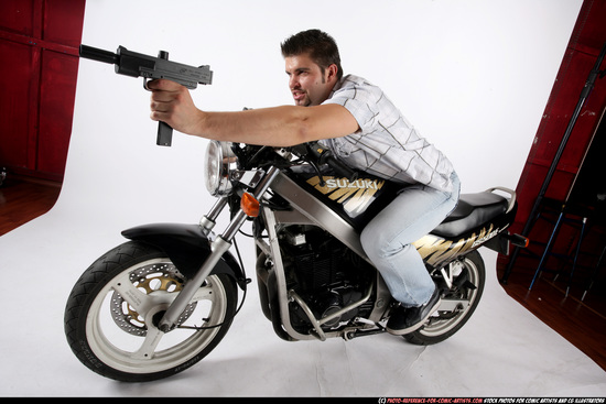 Man Adult Average White Riding a bike Moving poses Casual