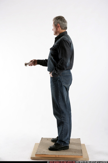 Man Old Average White Daily activities Standing poses Casual