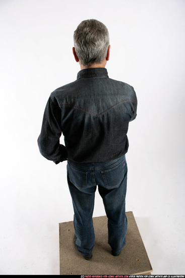 Man Old Average White Daily activities Standing poses Casual