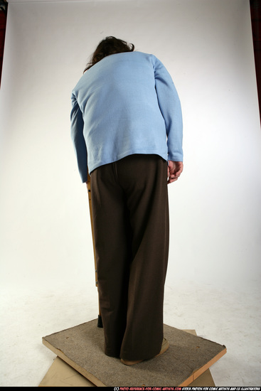 Woman Old Chubby White Daily activities Standing poses Casual