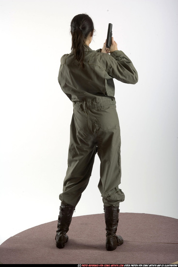 Woman Adult Athletic White Martial art Standing poses Army