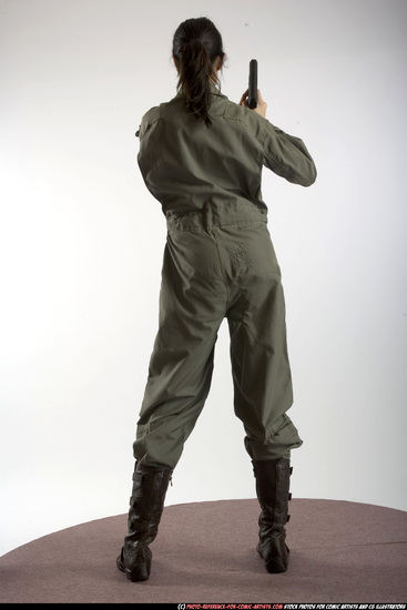 Woman Adult Athletic White Martial art Standing poses Army