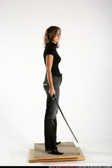 Woman Adult Athletic White Martial art Standing poses Casual