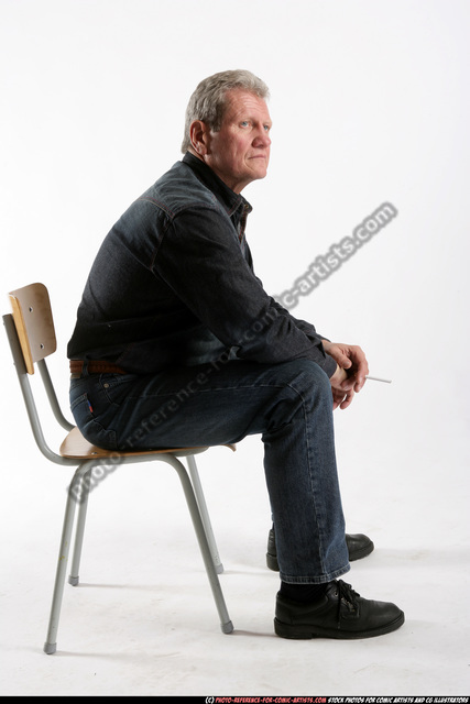 Boy sitting on chair and posing - PixaHive