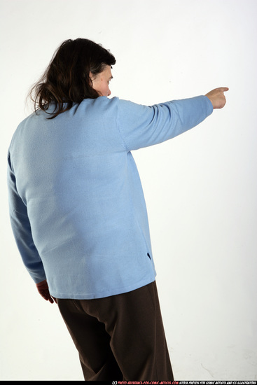 Woman Old Chubby White Neutral Sitting poses Casual