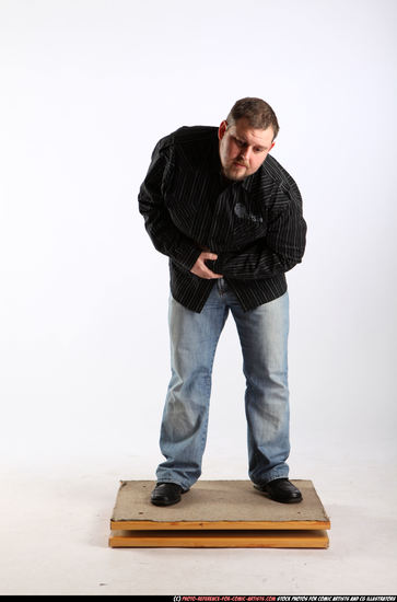 Man Adult Chubby White Neutral Standing poses Casual