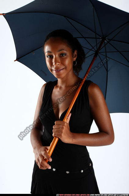 Woman With Umbrella Isolated On White Colourful, Young, Poses, Lady PNG  Transparent Image and Clipart for Free Download