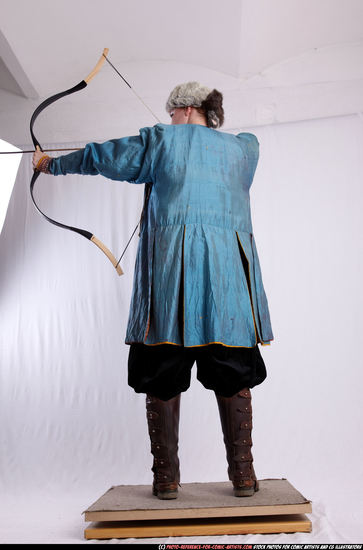 Woman Adult Average White Fighting with bow Standing poses Army