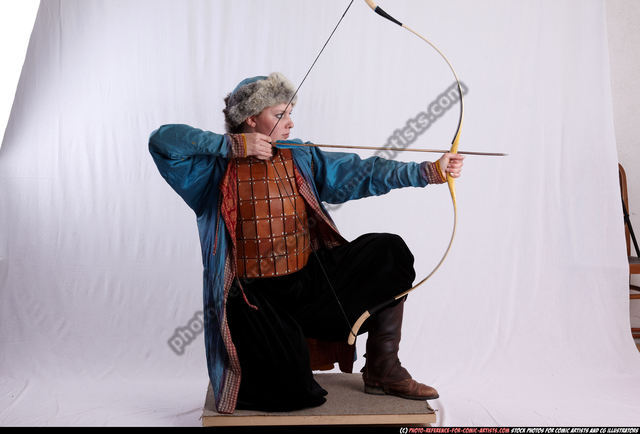 Male with Bow Drawing Arrow Back View by theposearchives on DeviantArt