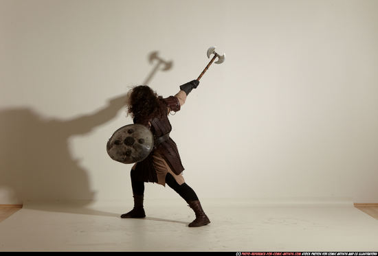 Man Adult Average White Fighting with sword Moving poses Army