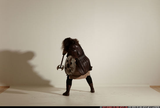 Man Adult Average White Fighting with sword Moving poses Army