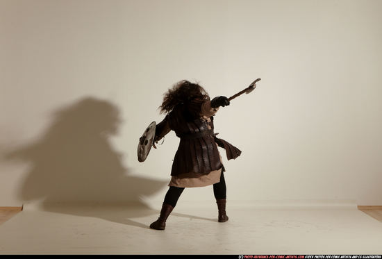 Man Adult Average White Fighting with sword Moving poses Army