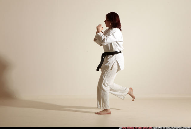 Karate Guy Posing Studio Full Length Stock Photo 721994965 | Shutterstock