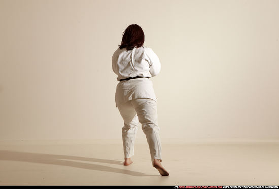 Woman Adult Average White Martial art Moving poses Sportswear