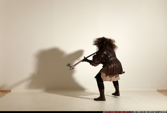 Man Adult Average White Fighting with sword Moving poses Army