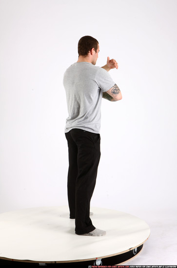 Man Adult Athletic White Daily activities Standing poses Casual