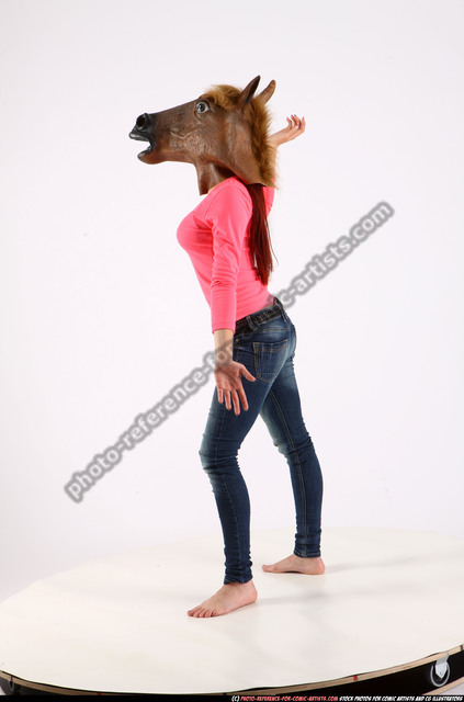 Beautiful Girl Poses Bay Horse Stock Photo 531440578 | Shutterstock