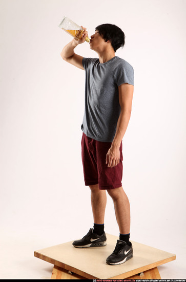 Man Young Athletic Daily activities Standing poses Casual Asian