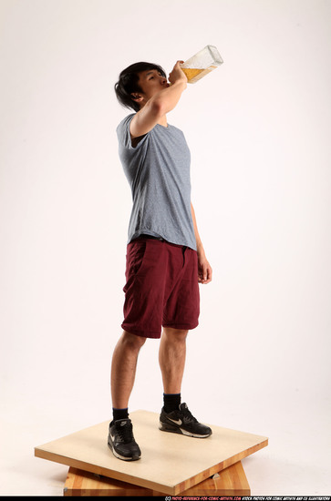 Man Young Athletic Daily activities Standing poses Casual Asian