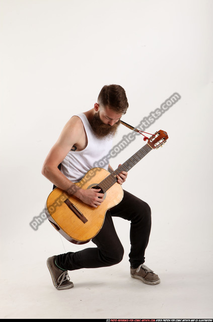 Guitar pose - CLIP STUDIO ASSETS