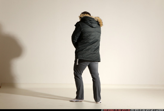 Man Adult Muscular White Fighting with gun Standing poses Casual