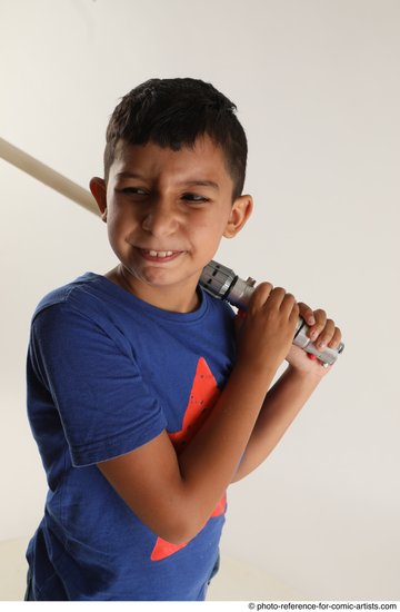 Man Young Athletic White Fighting with sword Standing poses Casual