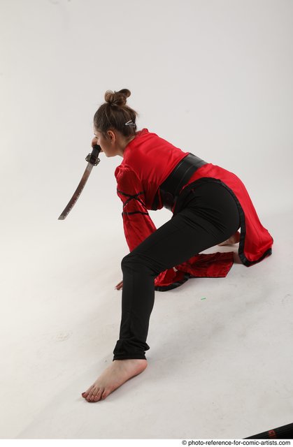 Ninja Girl pose by Sandora on DeviantArt