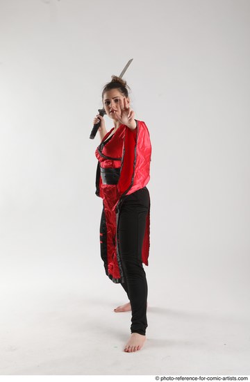 Woman Adult Average Martial art Standing poses Casual Latino