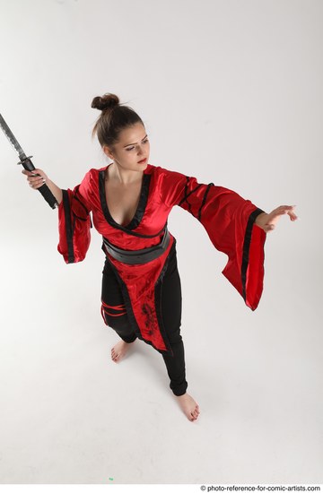 Woman Adult Average Martial art Standing poses Casual Latino