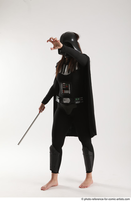 Resistance Outfit Rey Lightsaber Pose