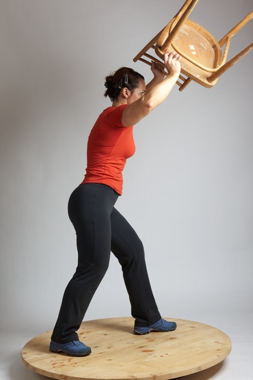 Woman Adult Average White Throwing Standing poses Casual