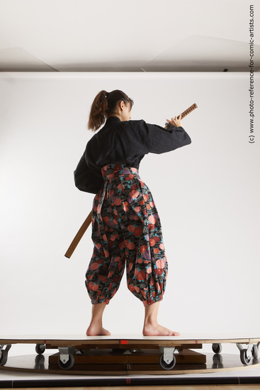 Man Young White Fighting with sword Standing poses Costumes