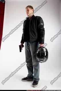 JANISONE JANISONE BIKER-STANDING-HELMET-PISTOL