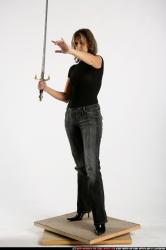 Woman Adult Athletic White Martial art Standing poses Casual