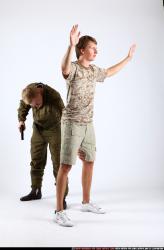 Adult Average White Neutral Standing poses Army Men