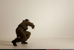 Woman Adult Average White Martial art Moving poses Army