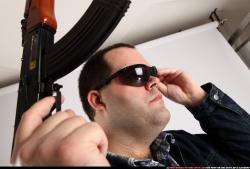 SLAVOJ GUARDING POSE AK SUNGLASSES