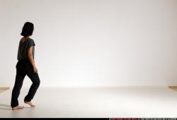 Woman Young Athletic White Moving poses Casual Dance