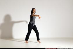 Woman Young Athletic White Moving poses Casual Dance